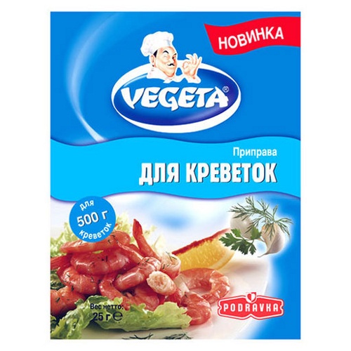 Приправа "Vegeta" (Вегета) для креветок 25г пакет