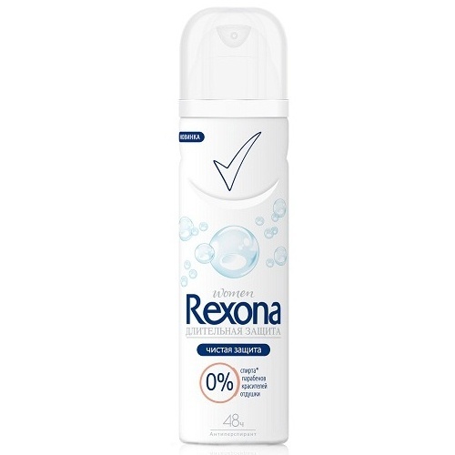 Дезодорант-антиперспирант "Rexona" (Рексона) Чистая защита 150мл