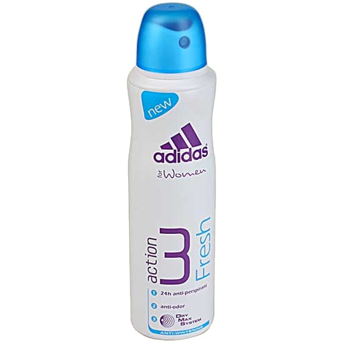 Дезодорант-антиперспирант "Adidas" (Адидас) Action 3 DryMax Fresh 150мл спрей