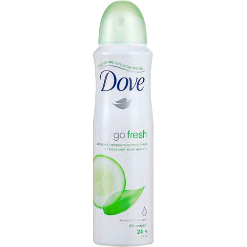 Дезодорант-антиперспирант "Dove" (Дав) Прикосновение свежести с ароматом огурца и зеленого чая 150мл спрей