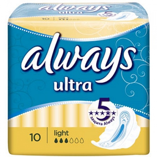 Прокладки "Always" (Олвейс) Ultra Light 10шт