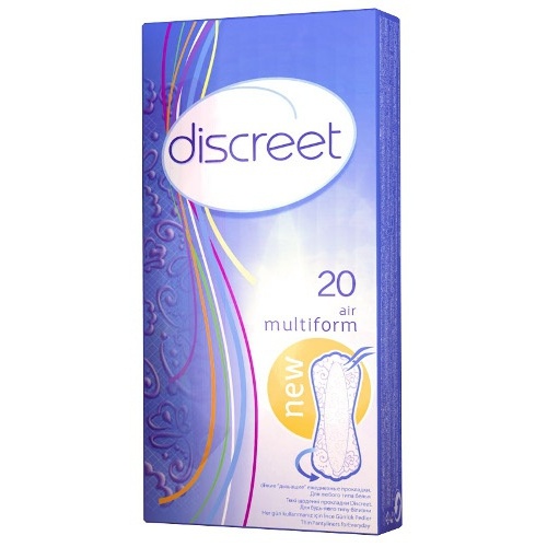 Прокладки ежедневные "Discreet" (Дискрит) аир дышащие на каждый день 20шт Германия