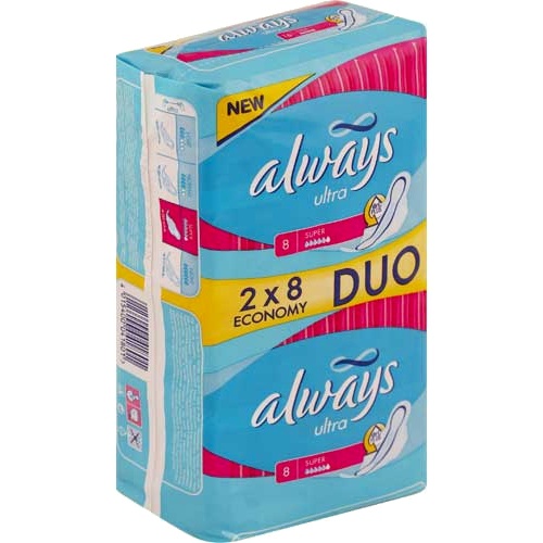 Прокладки "Always" (Олвейс) Ultra Super Duo 16шт