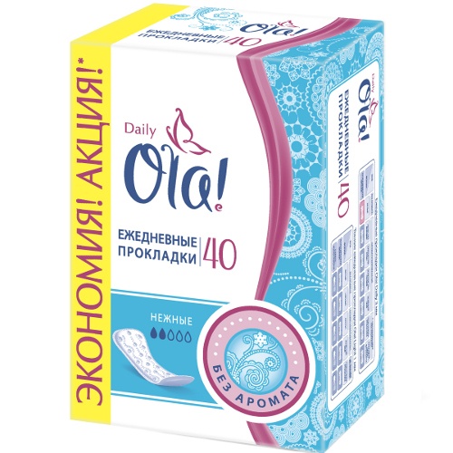 Прокладки ежедневные "Ola" (Ола) Daily 40шт