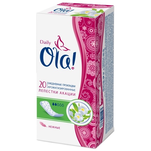 Прокладки ежедневные "Ola" (Ола) Daily Лепестки акации 20шт