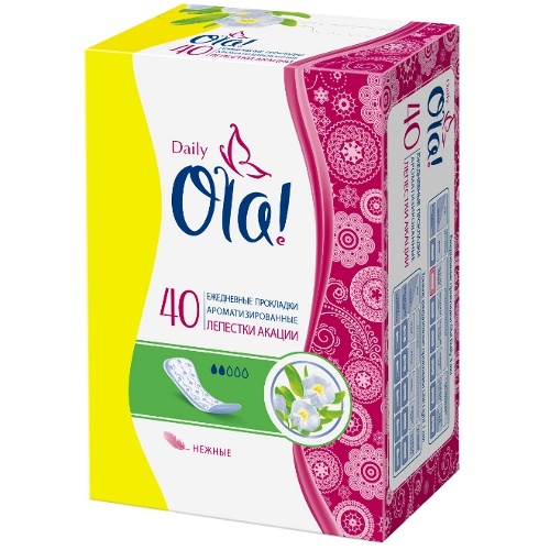 Прокладки ежедневные "Ola" (Ола) Daily Лепестки акации 40шт