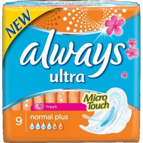 Прокладки "Always" (Олвейс) Ultra Normal Fresh Single 9шт