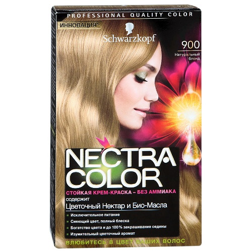 Краска для волос "Schwarzkopf" (Шварцкопф) Nectra Color без аммиака 900 натуральный блонд