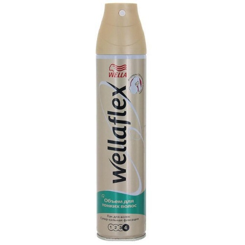 Лак для волос "Wellaflex" (Веллафлекс) объем для тонких волос суперсильная фиксация 250мл