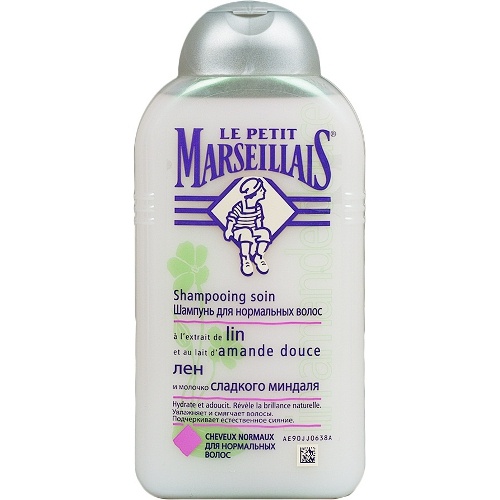 Шампунь "Le Petit Marseillais" (Ля Петит Марсель) лен и молочко сладкого миндаля для нормальных волос 250мл