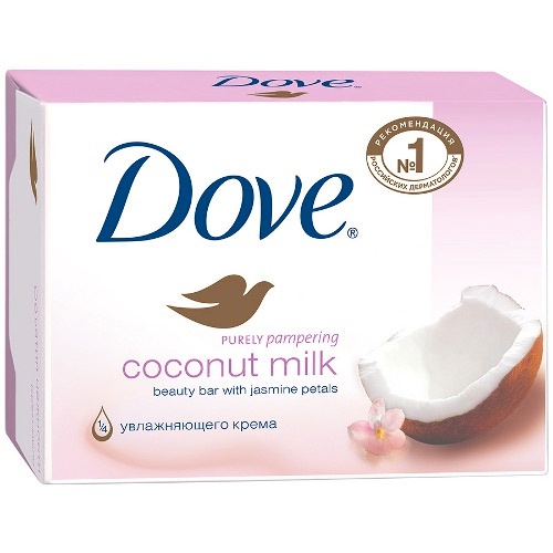 Крем-мыло "Dove" (Дав) кокосовое молочко и лепестки жасмина 135г