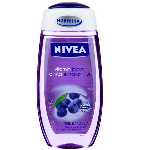 Гель для душа "Nivea" (Нивея) Shower сила витаминов 250мл