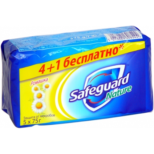 Мыло "Safeguard " (Сэйфгард) Ромашка 5х75г