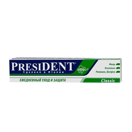 Зубная паста "President" (Президент) Classic 75мл