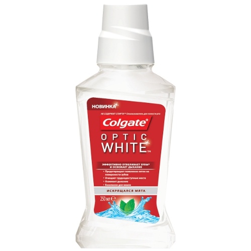 Ополаскиватель для полости рта "Colgate" (Колгейт) Optic White 250мл