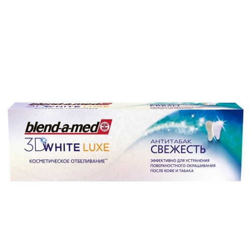 Зубная паста "Blend-a-med" (Бленд-а-мед) 3D White Luxe Антитабак 75мл
