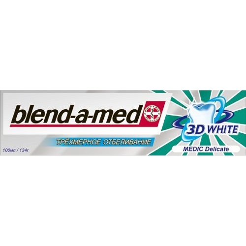 Зубная паста "Blend-a-med" (Бленд-а-мед) 3D White Трехмерное отбеливание Здоровая белизна 100мл