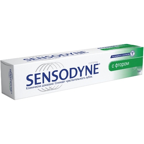 Зубная паста "Sensodyne" (Сенсодин) с фтором 75мл