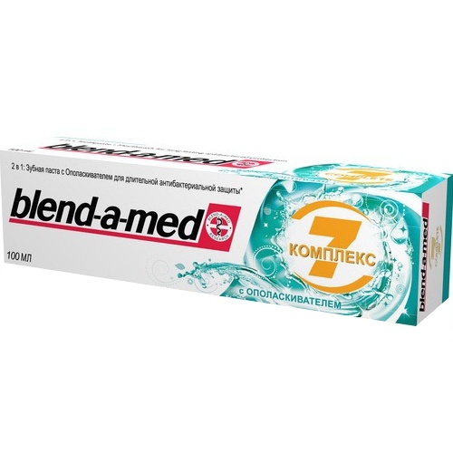 Зубная паста "Blend-a-med" (Бленд-а-мед) 7-Комплекс с ополаскивателем 100мл