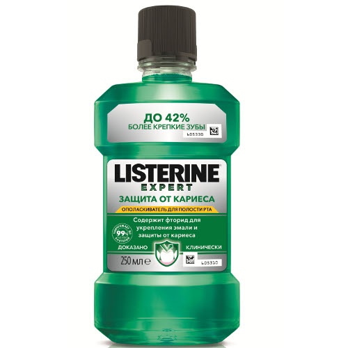 Ополаскиватель для полости рта "Listerine" (Листерин) Защита от кариеса 250мл
