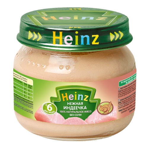 Пюре детское мясное "Heinz" (Хайнц) нежная индеечка 80г