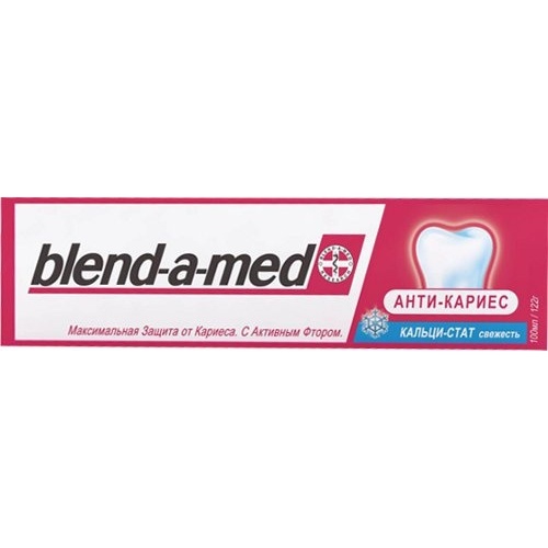 Зубная паста "Blend-a-med" (Бленд-а-мед) Кальци-Стат Антикариес Свежая мята 100мл