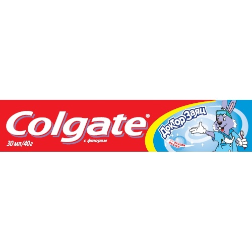 Зубная паста детская "Colgate" (Колгейт) Доктор Заяц со вкусом жвачки 50мл