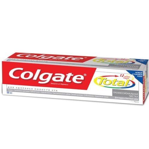 Зубная паста "Colgate" (Колгейт) Total-12 профессиональная чистка 100мл