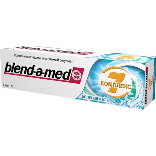 Зубная паста "Blend-a-med" (Бленд-а-мед) 7-Комплекс Экстра Свежая 100мл