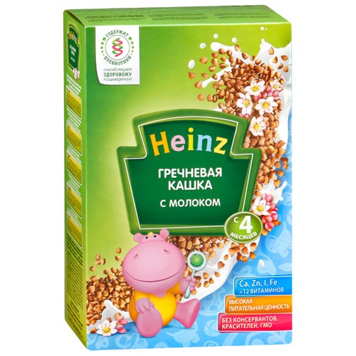 Каша детская "Heinz" (Хайнц) молочная гречневая 200г сухая смесь