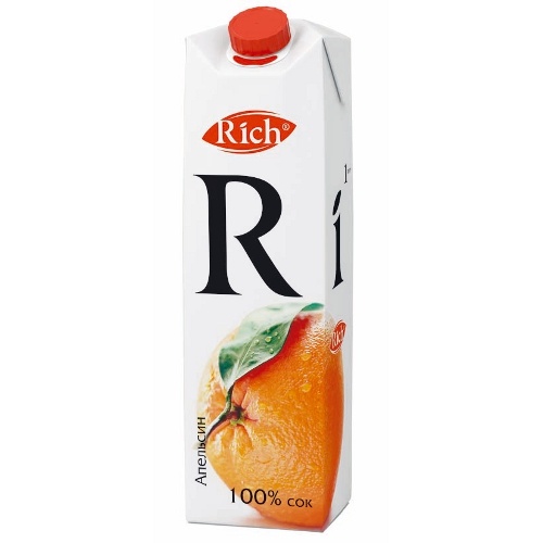Сок "Rich" (Рич) апельсин с мякотью 1