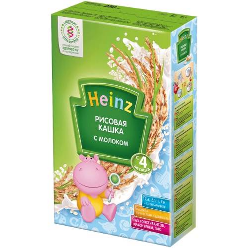 Каша детская "Heinz" (Хайнц) молочная рисовая 250г сухая смесь
