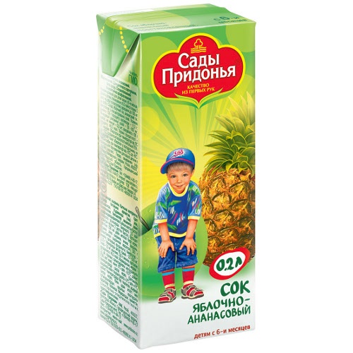 Сок "Сады Придонья" яблочно-ананасовый 0