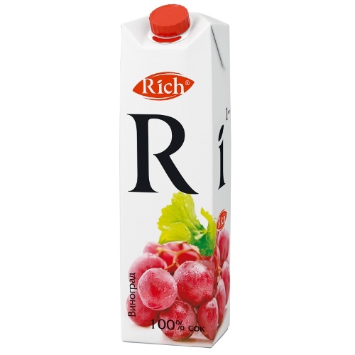 Сок "Rich" (Рич) красный виноград 1л