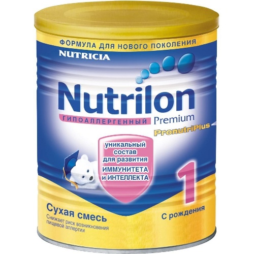 Детское питание "Nutrilon-1" (Нутрилон-1) Гипоаллергенный от 0 до 6 месяцев 400г сухая молочная смесь ж/б