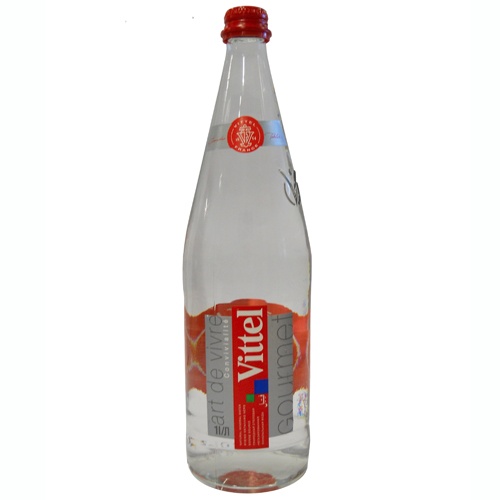 Вода минеральная "Vittel" (Виттель) негазированная 1л стеклянная бутылка
