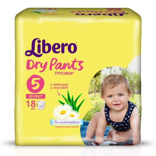 Подгузники-трусики "Libero" (Либеро) Dry Pants 10-14кг 18шт