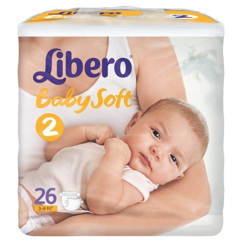 Подгузники "Libero" (Либеро) Беби Софт мини 3-6кг 22шт