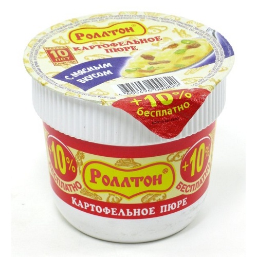 Пюре картофельное "Роллтон" с мясом 40г Россия