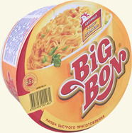 Лапша "BigBon" (БигБон) курица + соус Сальса 85г
