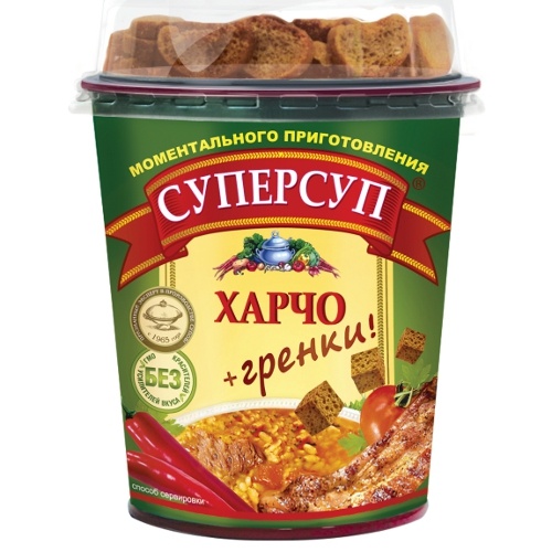 Суп "Русский Продукт" СуперСуп Харчо+гренки 40г стакан