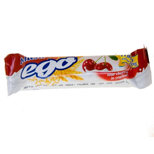 Батончик-мюсли "Ego" (Эго) вишня в йогурте 25г Россия
