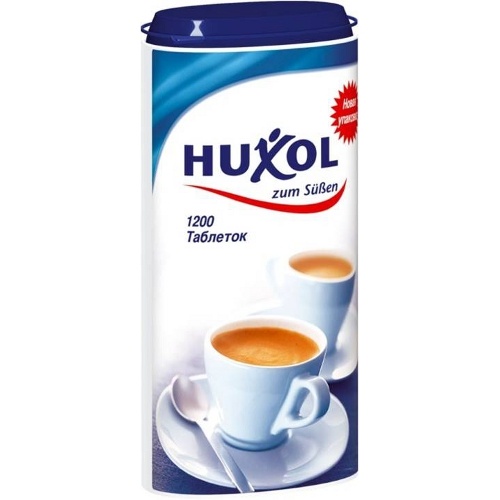 Заменитель сахара "Huxol" (Хуксол) на основе цикламата и сахарина 72г 1200 таблеток пласт/туба