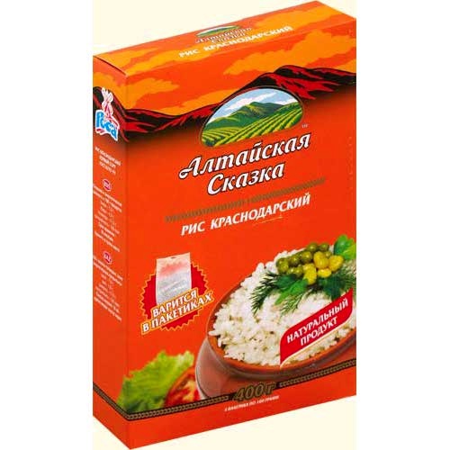 Крупа Рис "Алтайская Сказка" краснодарский 400г в пакетах для варки