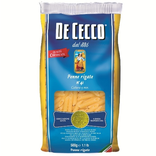 Макаронные изделия "De Cecco" (Де Чекко) №041 пенне ригате 500г Италия
