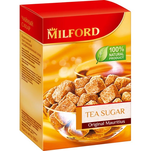 Сахар тростниковый "Milford" (Милфорд) чайный коричневый 300г Германия