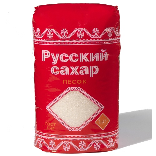 Сахарный песок "Русский" ГОСТ 21-94 1кг пакет