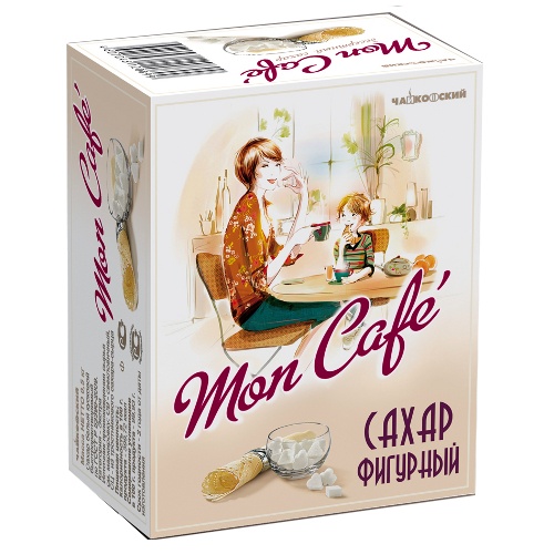Сахар "Чайкофский" Mon Cafe (Мон Кафе) фигурный белый кусковой быстрорастворимый категории экстра 500г
