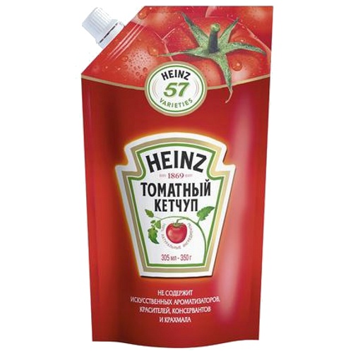 Кетчуп "Heinz" (Хайнц) томатный 350г дойпак