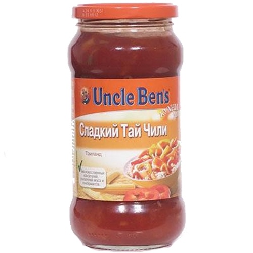 Соус "Uncle Ben's" (Анкл Бенс) Кухни мира Тайланд Тай-Чили сладкий 500г ст.банка